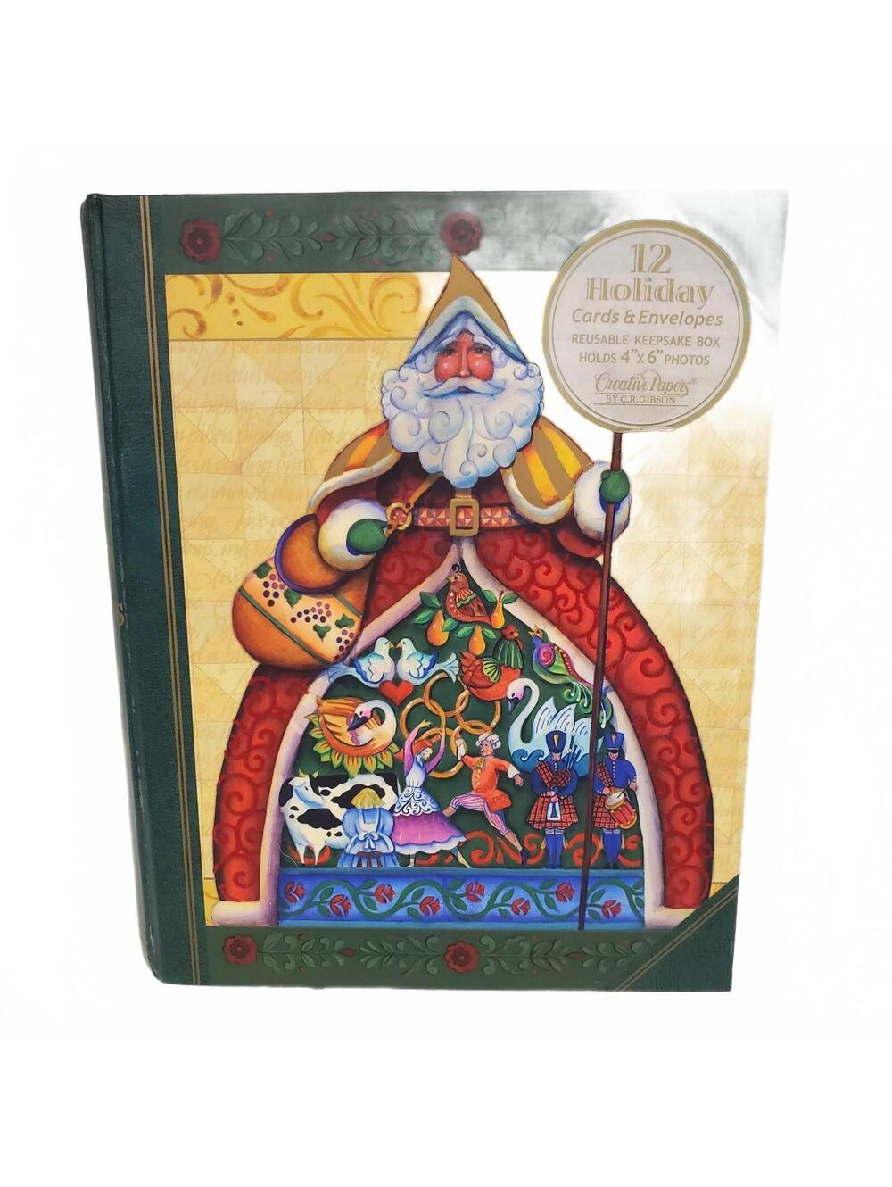 Jim Shore 12 Holiday Cards and Envelopes Keepsake Box